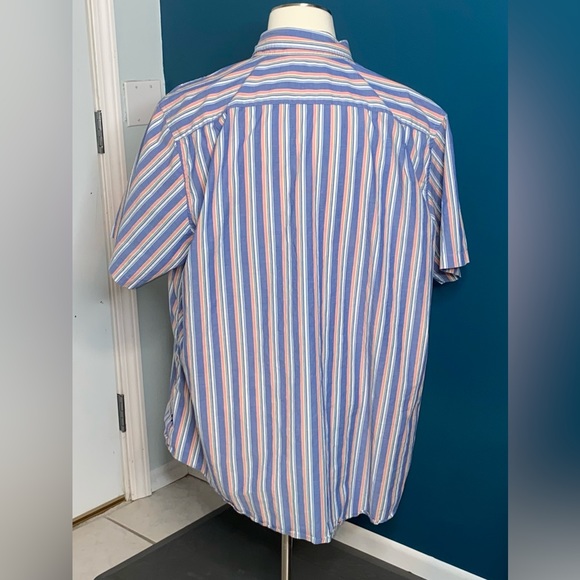 Nautica Short Sleeve Shirt in Vertical Stripe - Picture 5 of 14